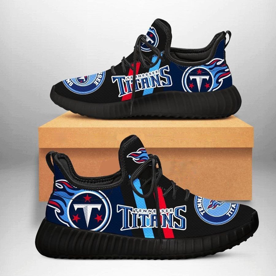 Tennessee Titans 2 Shoes Black Shoes Fan Gift Idea Runnin