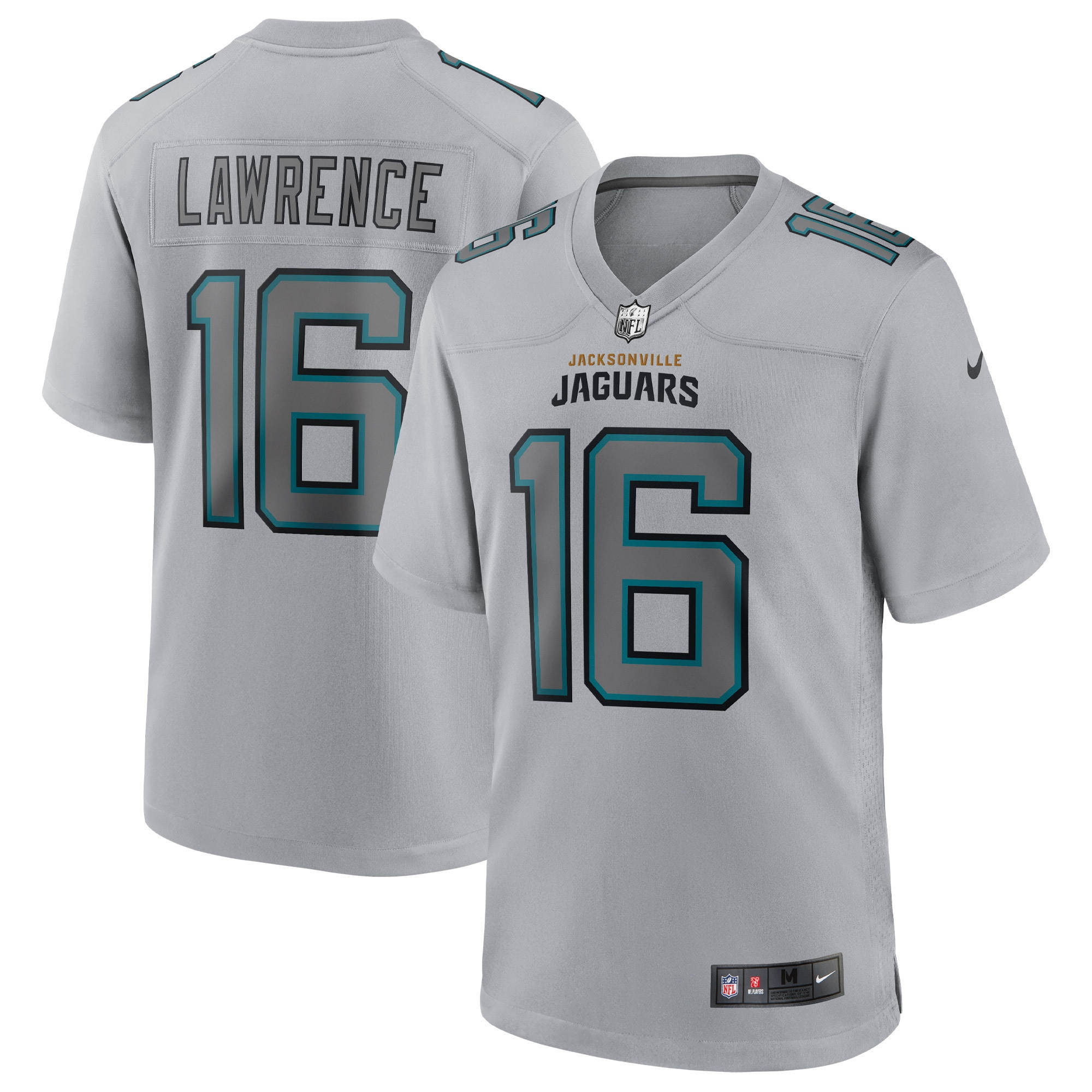 Trevor Lawrence Jacksonville Jaguars Atmosphere Fashion Game Jersey – Gray NFL