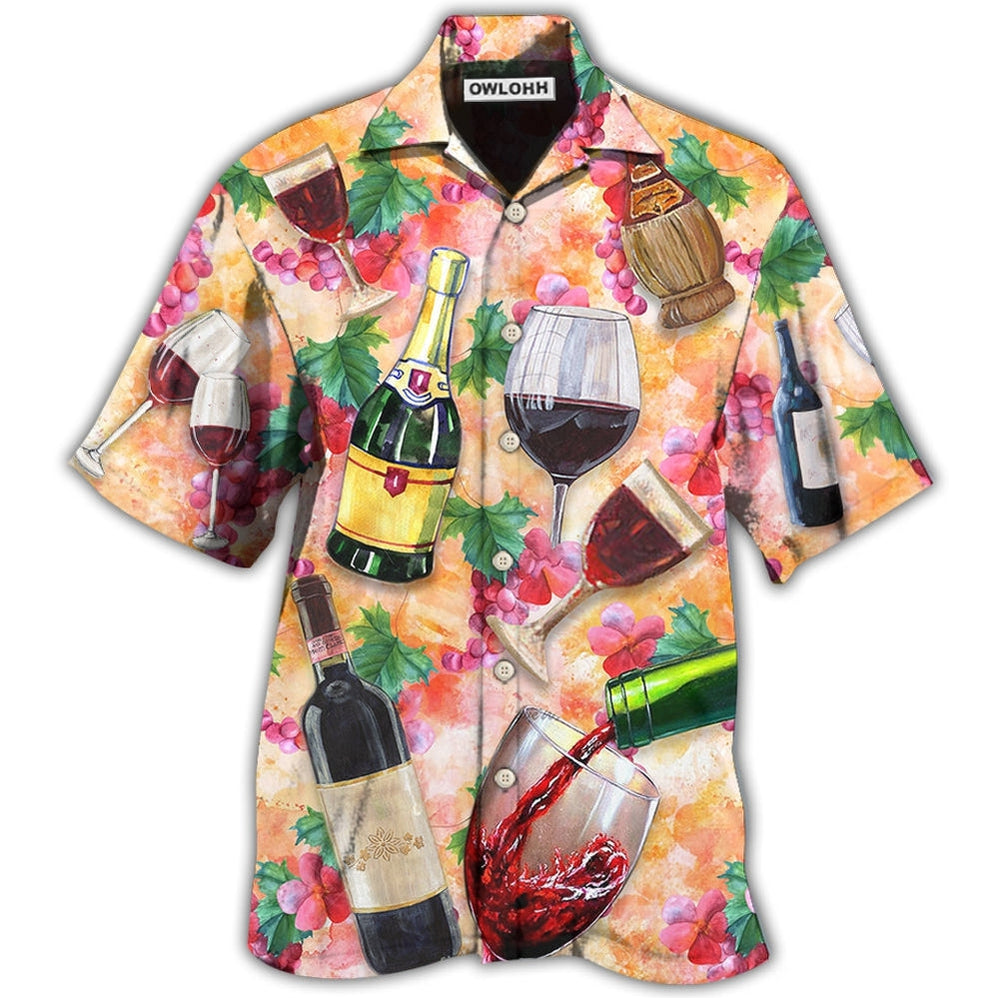 Wine Drinking Colorful Style Hawaii Shirt Ha102151