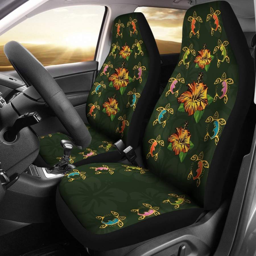 Turtle and Hibiscus Car Seat Covers – AH