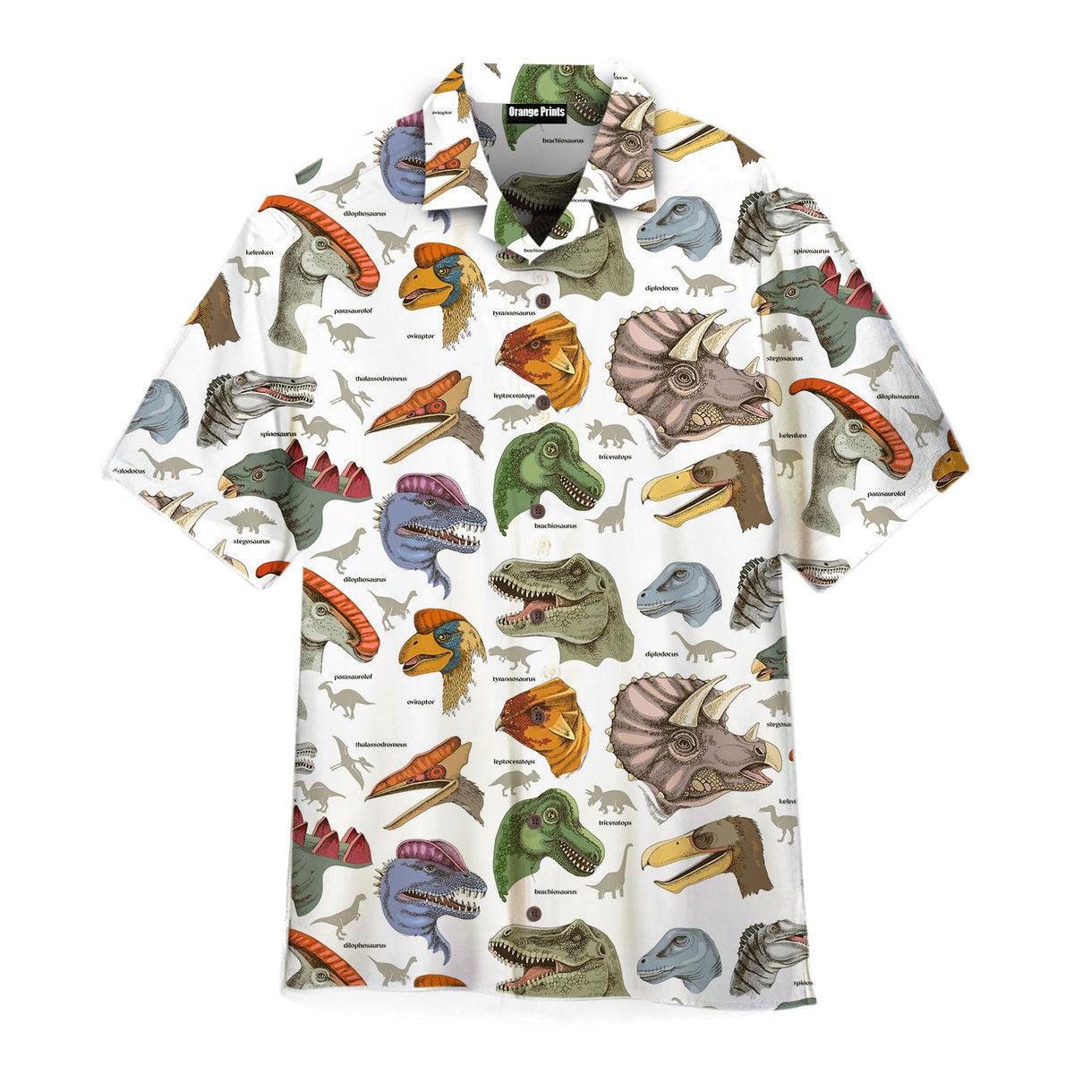 Realistic Dinosaurus Aloha Hawaii Shirts For Men Women Ha8139