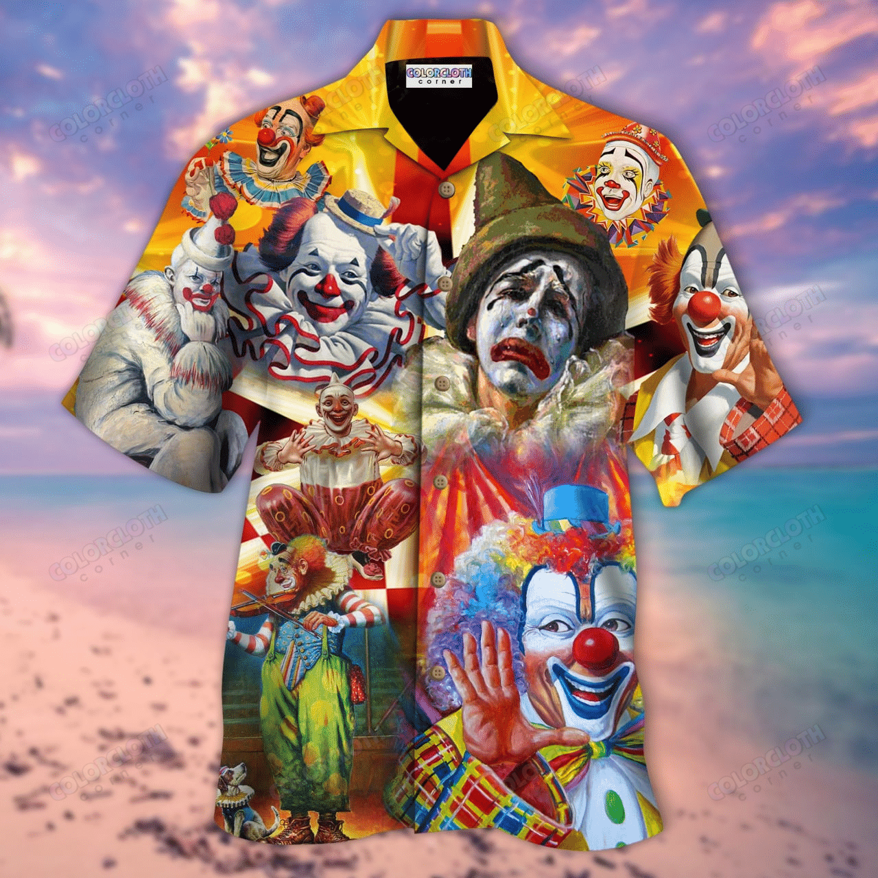 Clowns Smile Now Cry Later Unisex Hawaii Shirt Ha7959