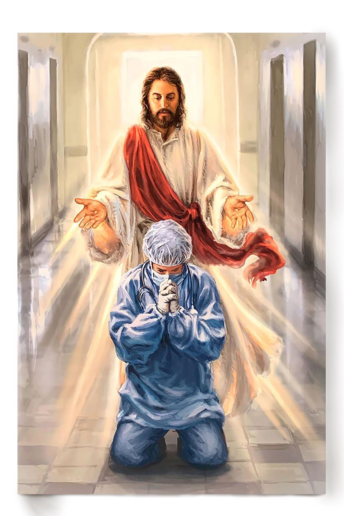 Anesthesiologist Christian Wall Art Gift For Christmas Decor Son Of God Poster