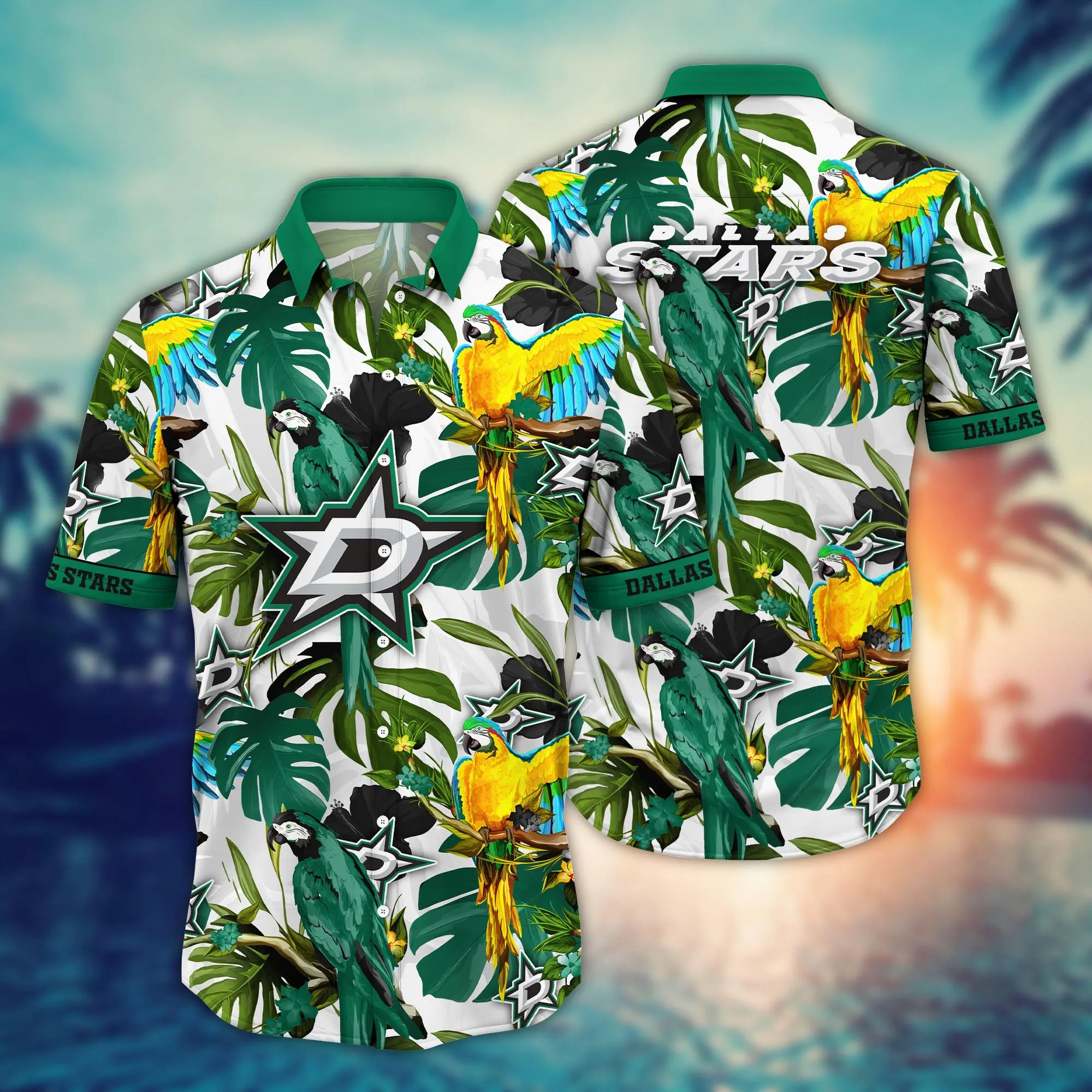 Dallas Stars Nhl Hawaiian Shirt Ice Cream Seasontime Aloha Shirt