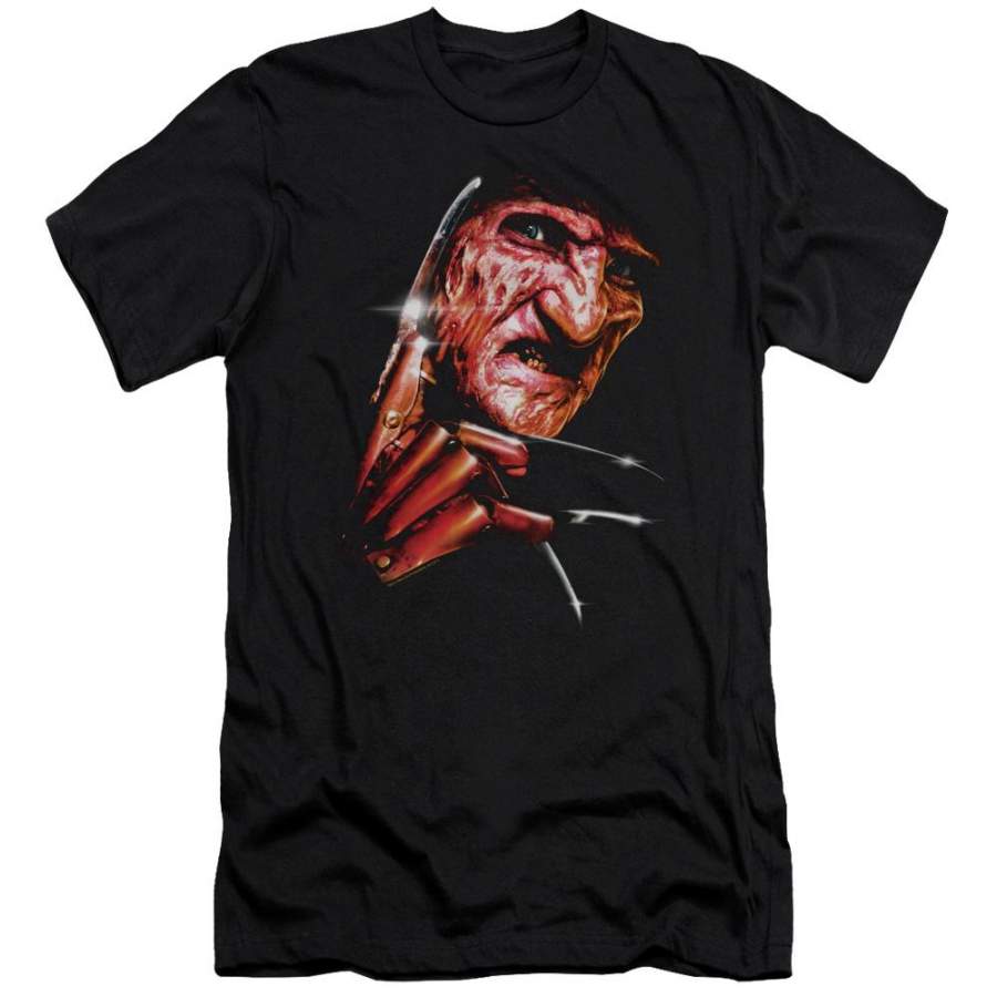 A Nightmare on Elm Street Freddys Face Men’s Premium Slim Fit T-Shirt