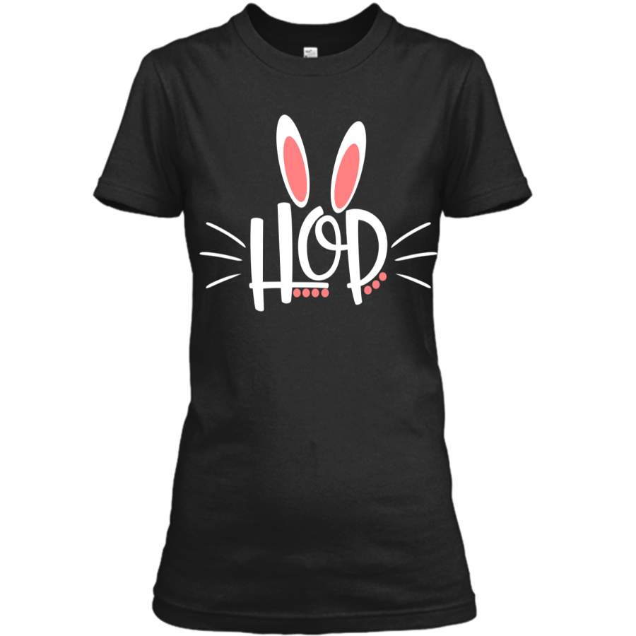 Cute Easter Holiday Shirt with Bunny Rabbit Ears for Kids Ladies Custom