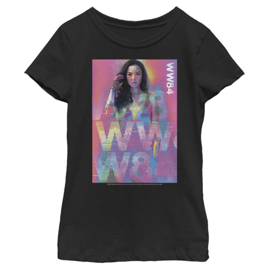 Wonder Woman 1984 Girl’s Pastel Glitch  T-Shirt