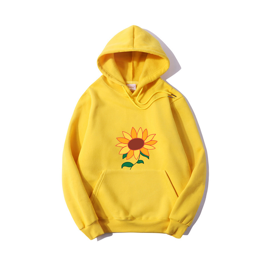 Wonder Egg Priority Ai Kawaii Hoodie Aesthetic Sun Flower Pocket Same Paragraph Casual Loose Sweatshirts Anime Carton Cute Print alx