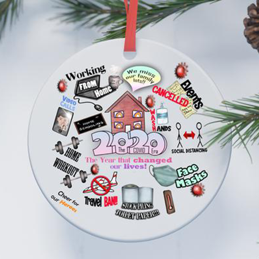 2020 Christmas Ornament 2020 Christmas Decoration 2020 Keepsake Bauble  Lockdown Quarantine Pandemic