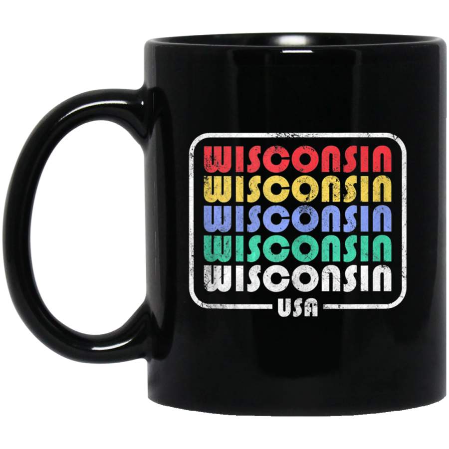 Wisconsin Retro 70’s Or 80’s Vintage Women’s Coffee Mug