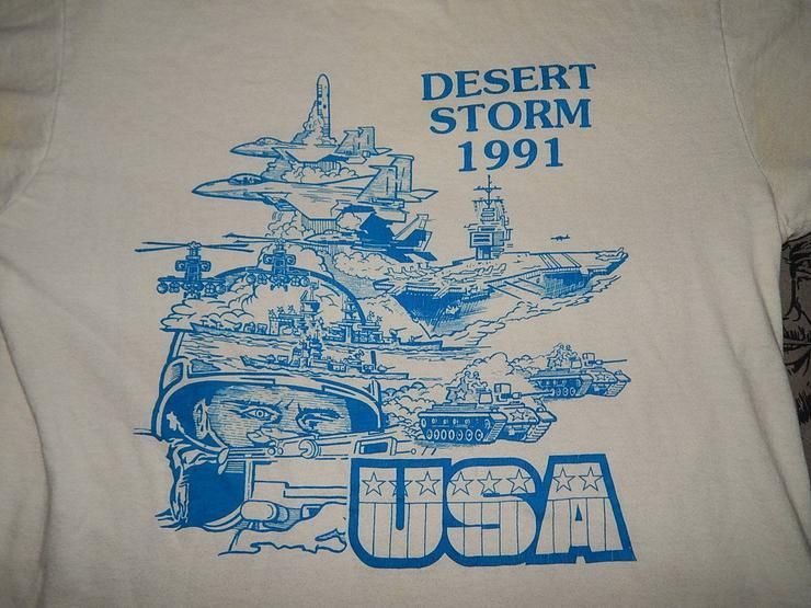 1991 Desert Storm Soft Thin Vintage 90S Gulf War Iraq Shirt