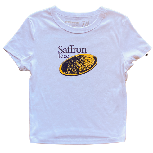 Saffron Rice Women   s Baby Rib Ladies Tee Shirt Outfit  For Men  For Women