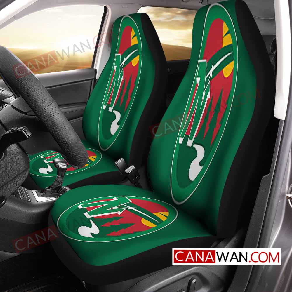 Minnesota Wild Style028 3D Customized Personalized Car Seat Cover