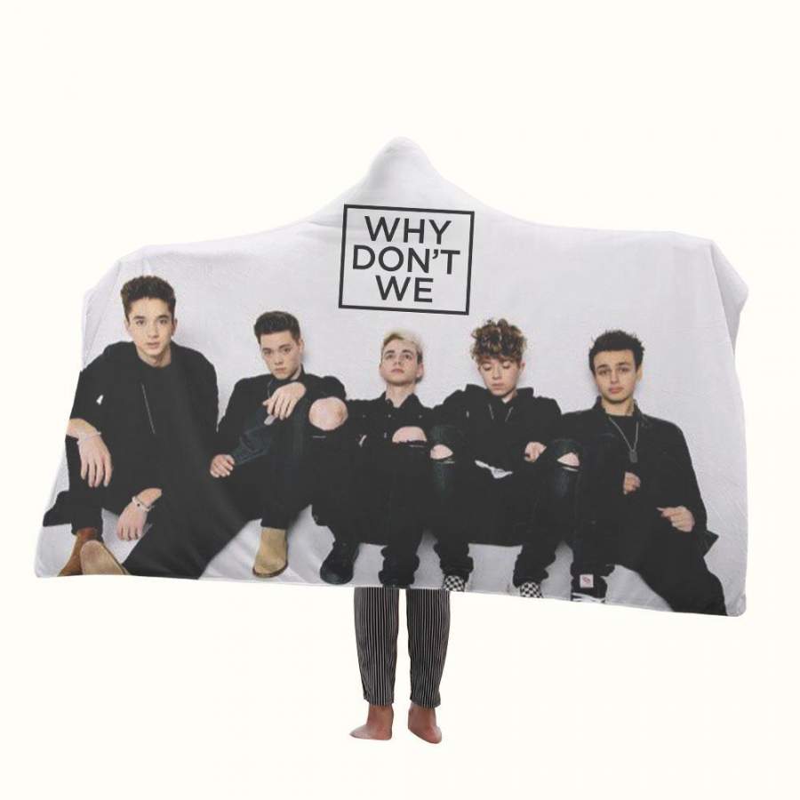 Why Dont We Band Hooded Blanket