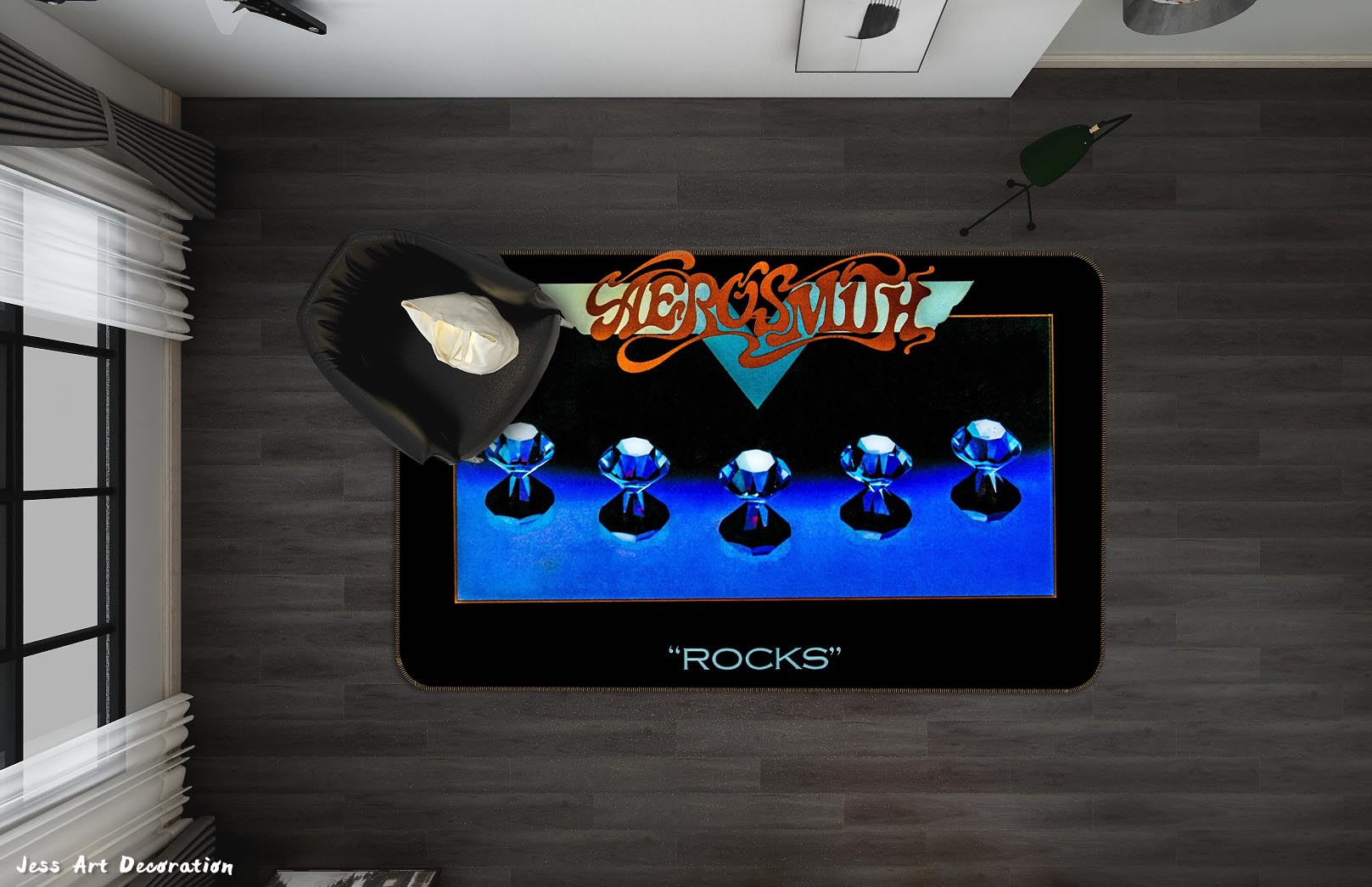 3D Aerosmith Rock Band Non-Slip Rug Mat 248