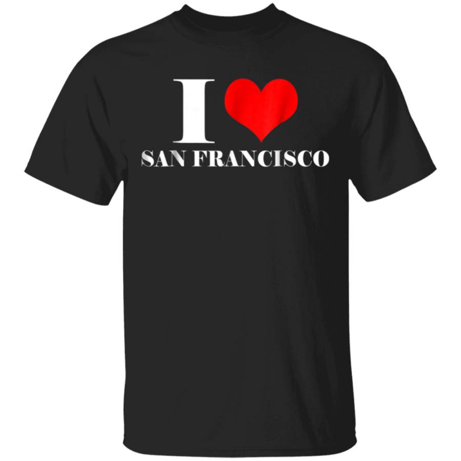 I Love San Francisco T Shirt  I Heart San Francisco Tee