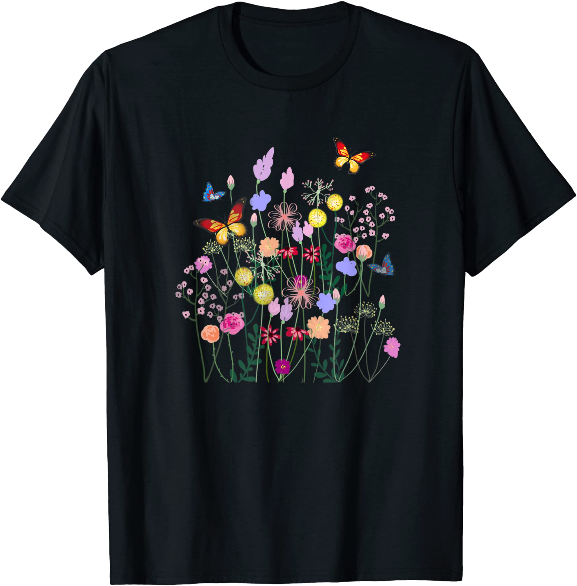 Spring flowers,butterflies,summer,spring art T-Shirt