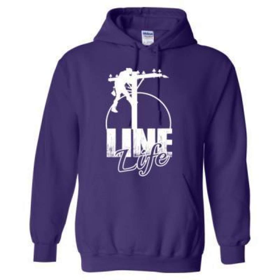 AGR Line Life Lineman – Heavy Blend™ Hooded Sweatshirt