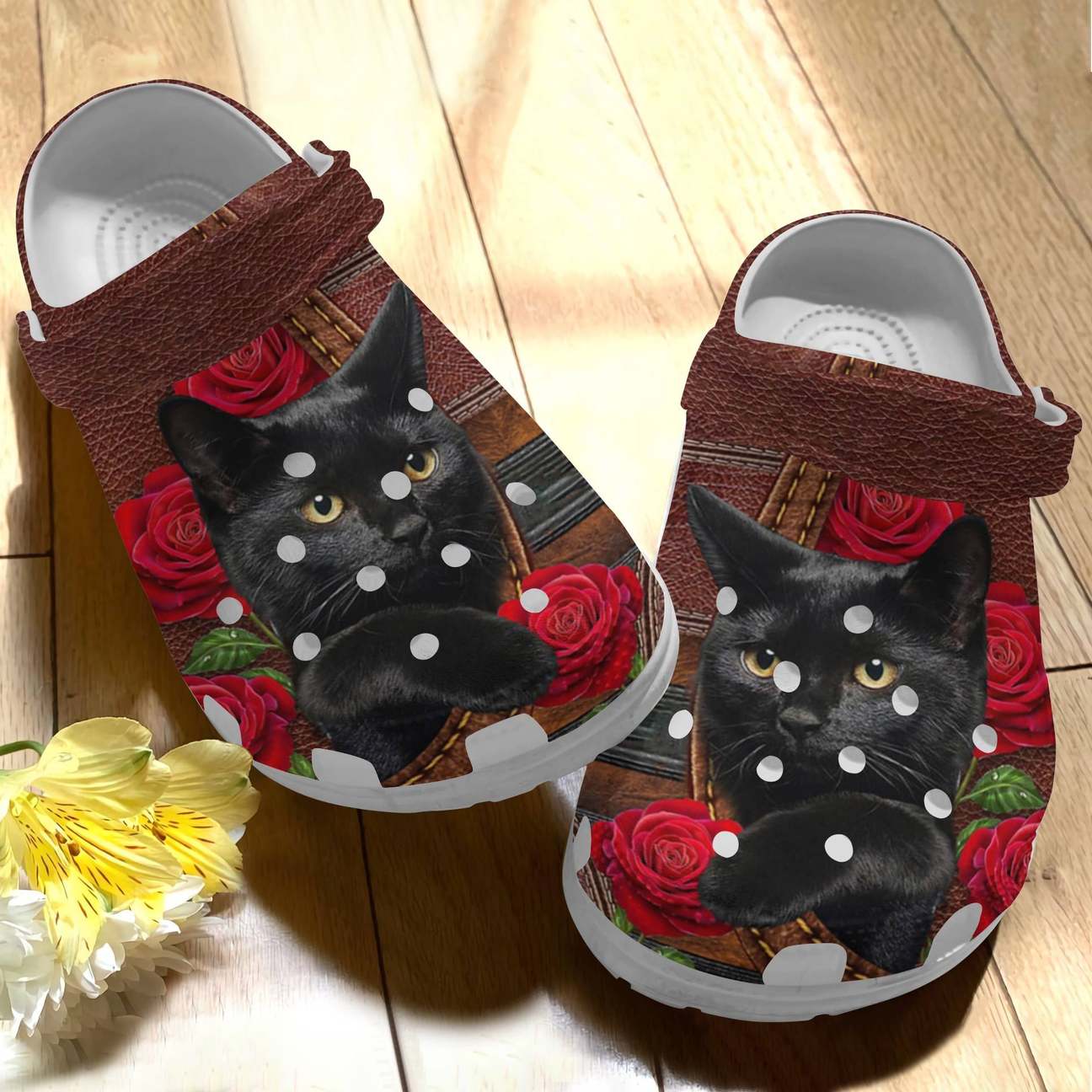 Black Cat Personalized Clog, Custom Name, Text Lovely Bombay, Fashion Style For Women, Men, Kid, Print 3D