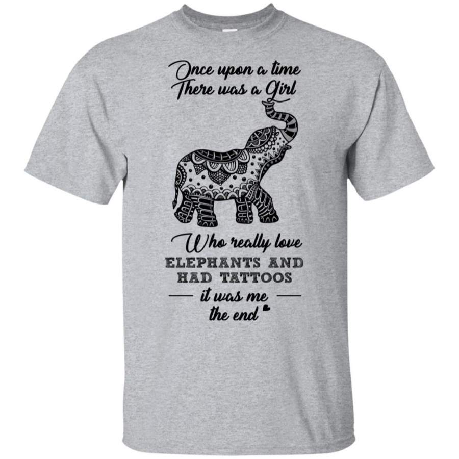 Once Upon A Time There Was A Girl Who Loved Elephant And Had Tattoos Shirt