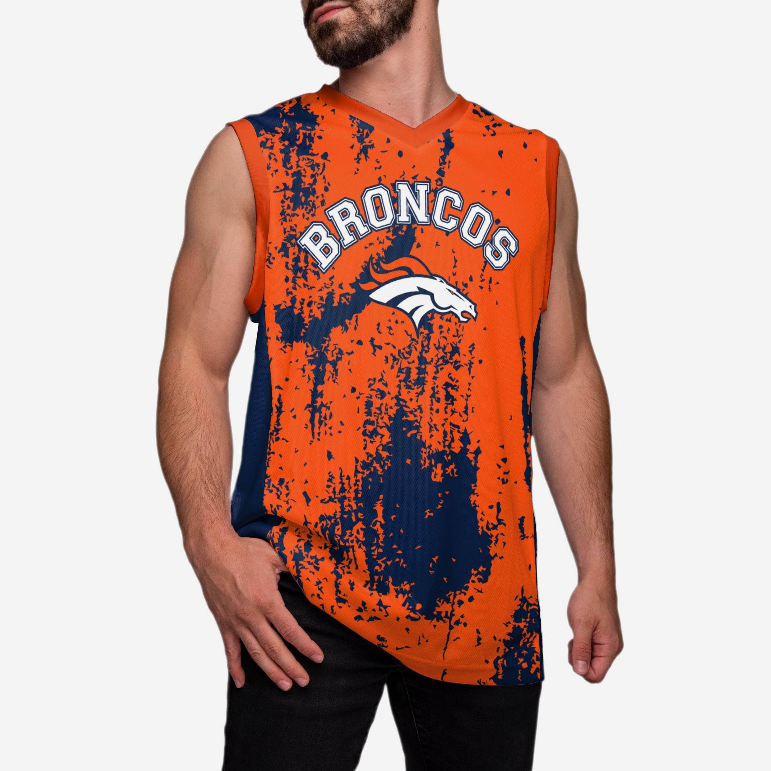 Denver Broncos Mesh V-Neck Jersey Tank Top