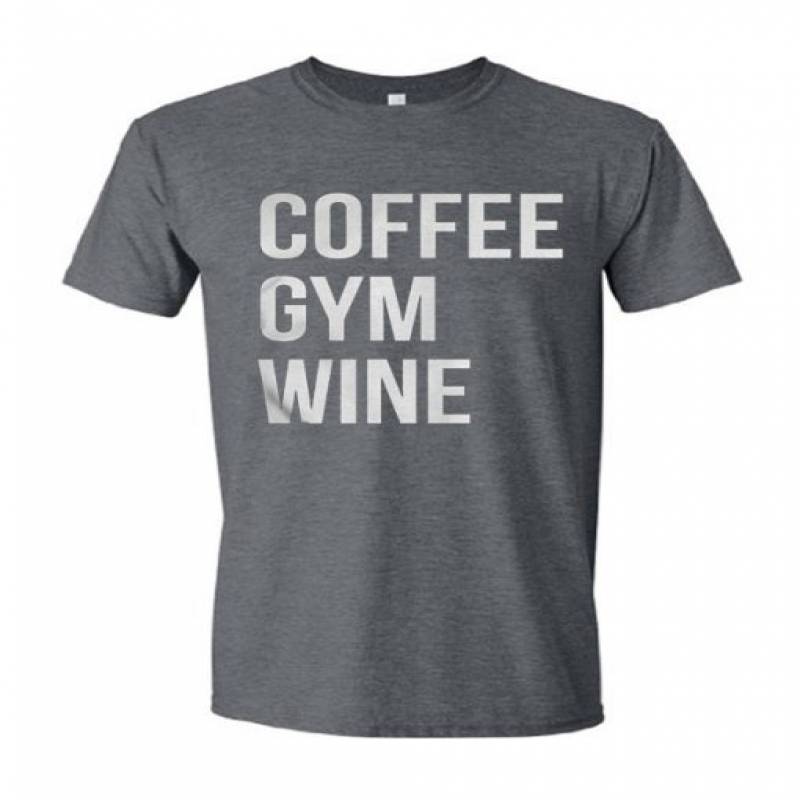 Coffee Gym Wine T Shirt