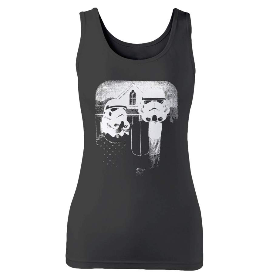 Baby Infant Onesie Star Wars American Gothic Woman’s Tank Top