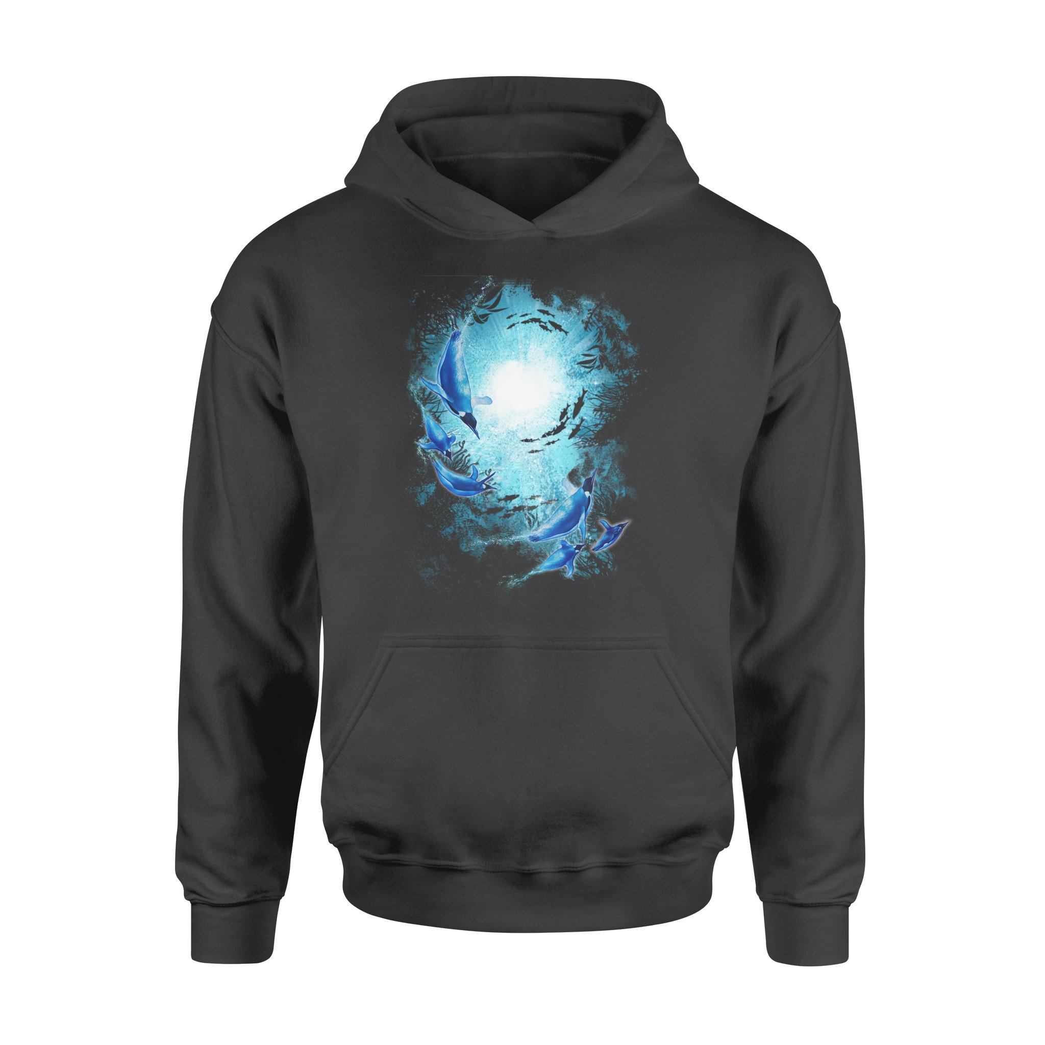 penguin in the deep ocean standard hoodie 872