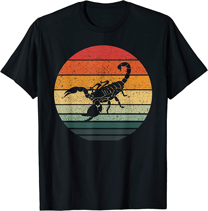 Vintage Scorpion Retro Sunset Art 70s 80s T-Shirt