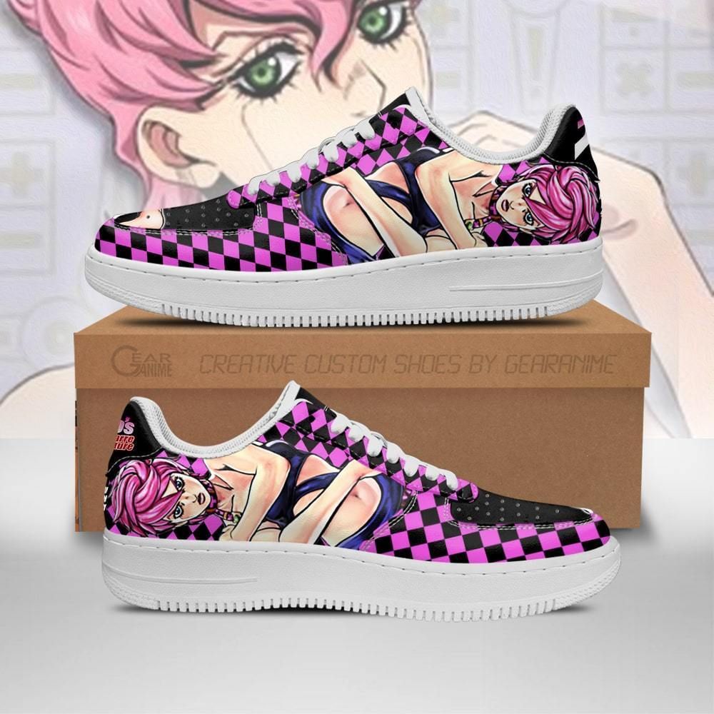 Trish Una Jojo’S Bizarre Adventure Idea Air Force Shoes Sneakers Custom Anime