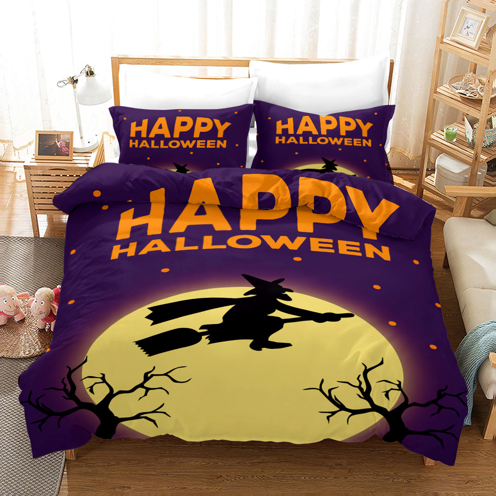 3D Halloween Demon Ghost Quilt Cover Set Bedding Set Duvet Cover Pillowcases Wj 4552