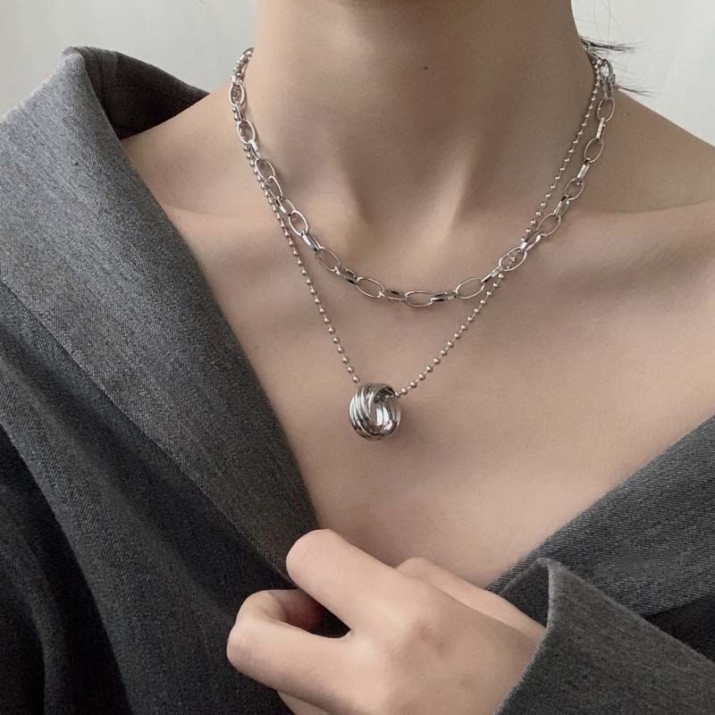 2021 Fashion Multilayer Hip Hop Long Chain Necklace for Women Men Jewelry Coin Rabbit Cross Pendant Necklace Accessories Gifts alx