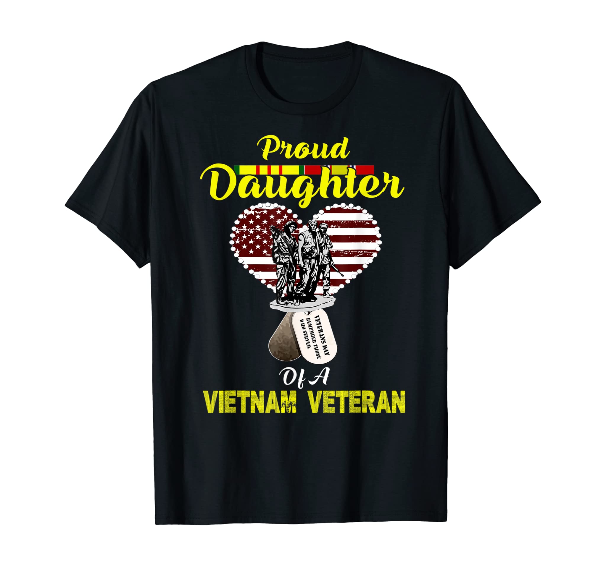 Proud Daughter Of A Vietnam Veteran T Shirt | Veterans Day T-Shirt