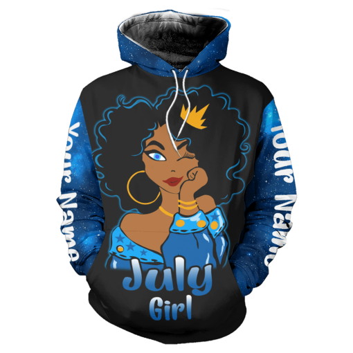 Personalized Name July Girl 3D All Over Print