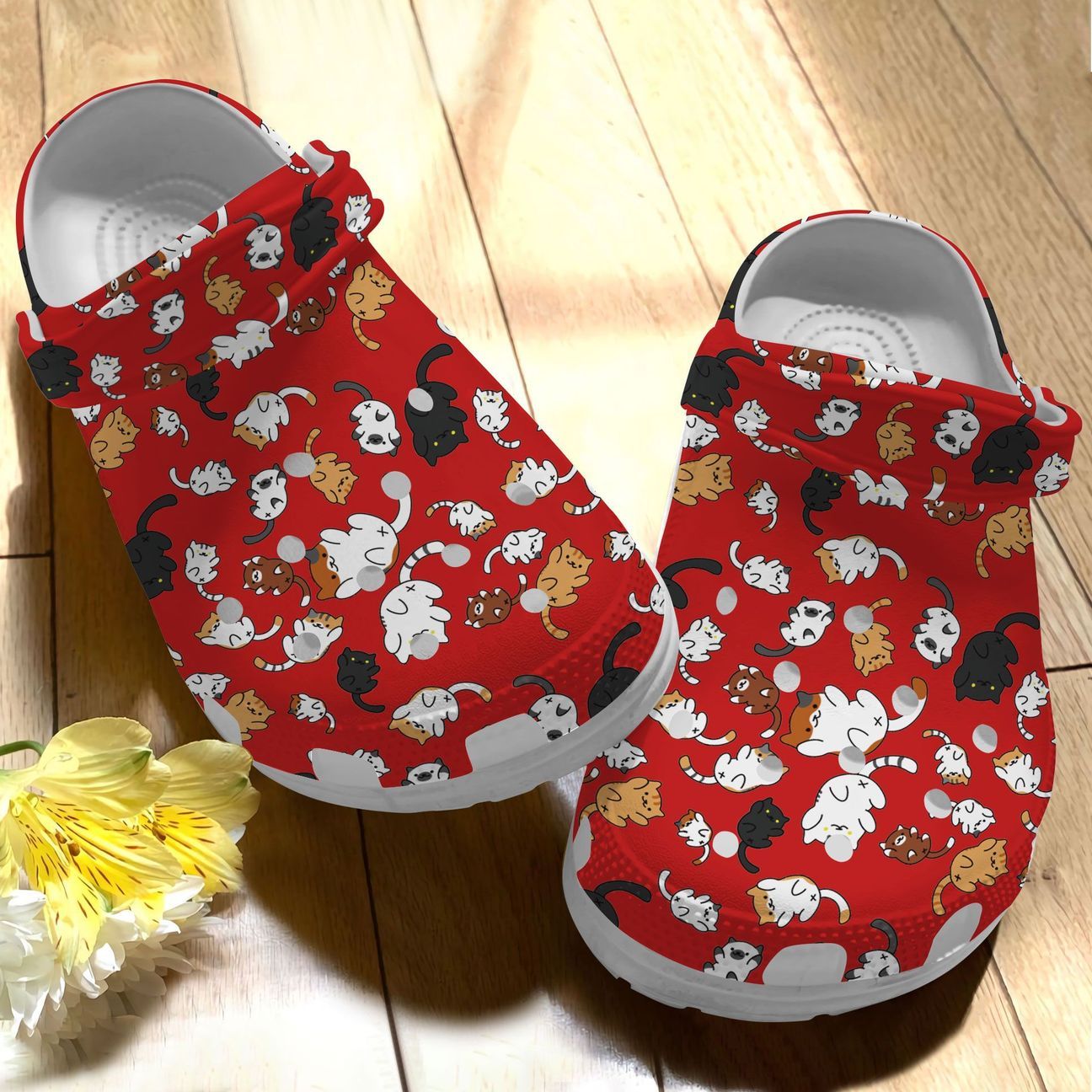 Cat Personalized Clog, Custom Name, Text Cats Meow, Fashion Style For Women, Men, Kid, Print 3D