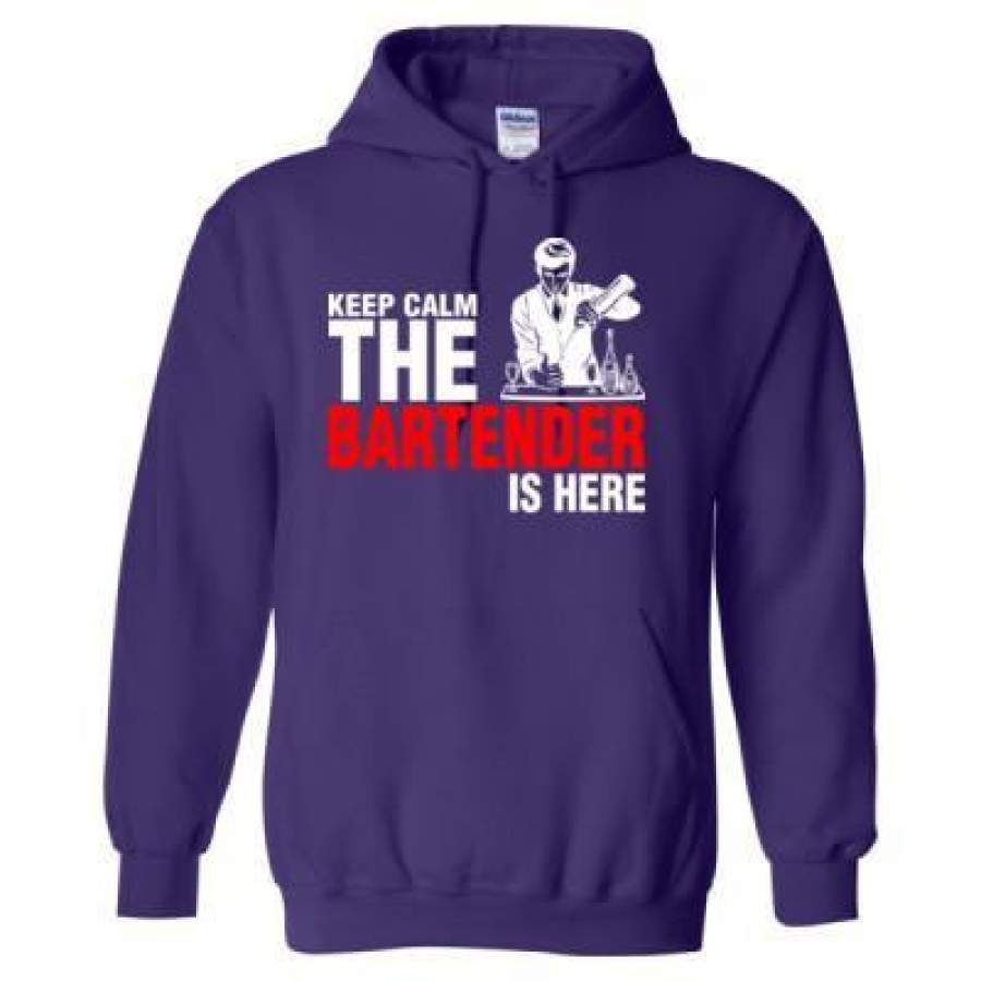 AGR Keep Calm The Bartender Is Here – Heavy Blend™ Hooded Sweatshirt