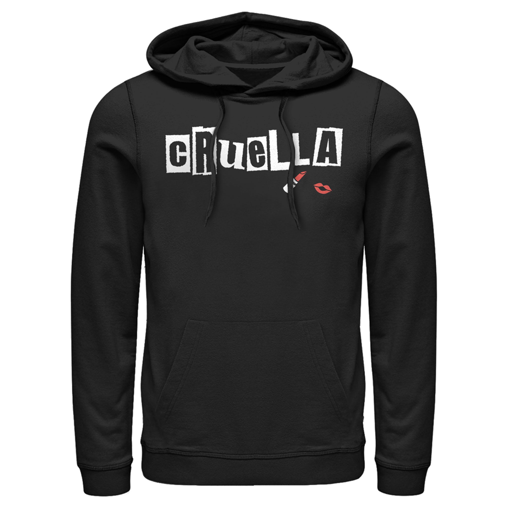 Cruella Men’S Lipstick Logo  Pull Over Hoodie