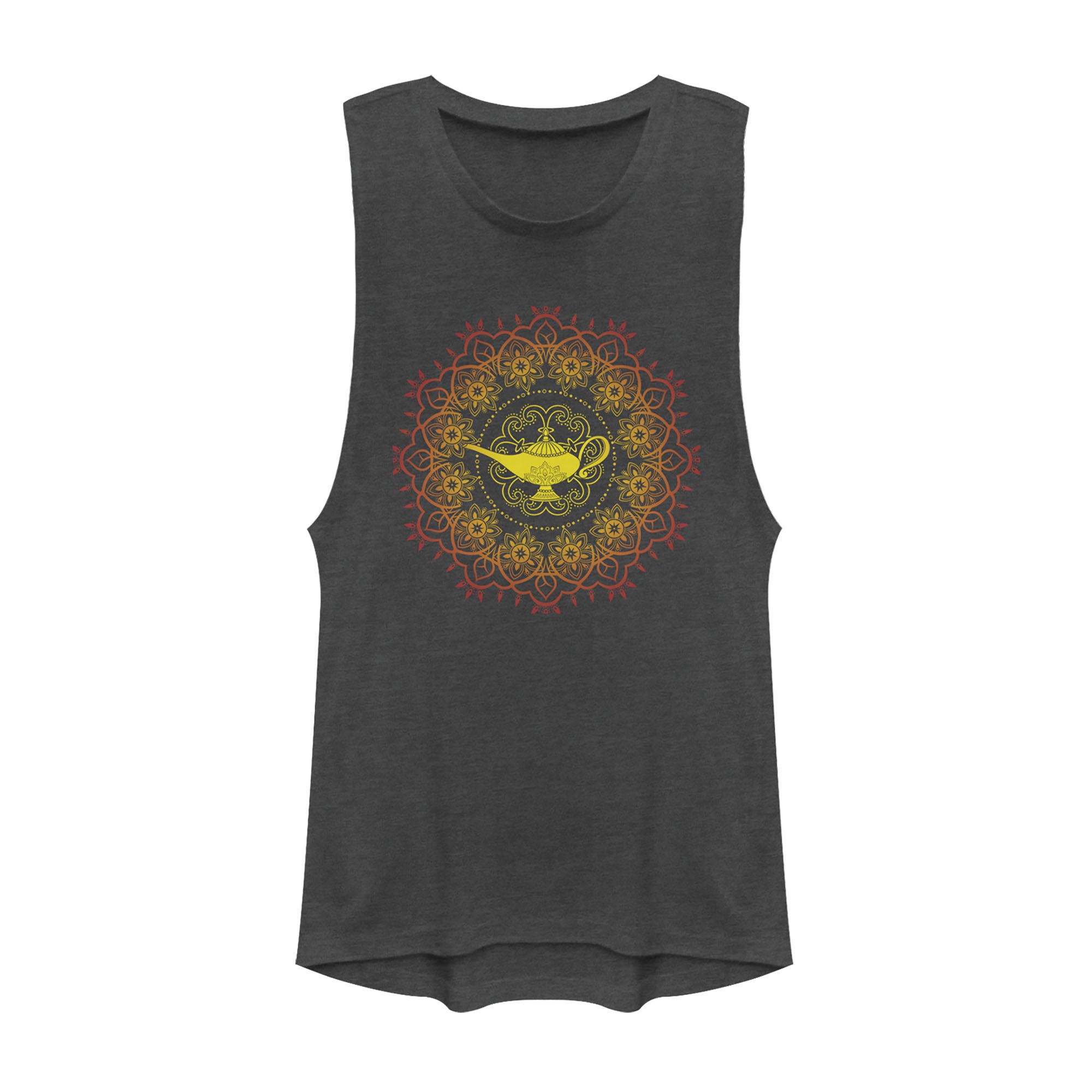 Aladdin Junior’S Magical Lamp Sun Mandala  Festival Muscle Tee