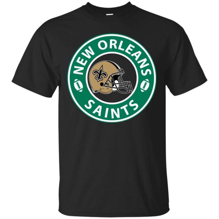 Starbucks Coffee New Orleans Saints T Shirts