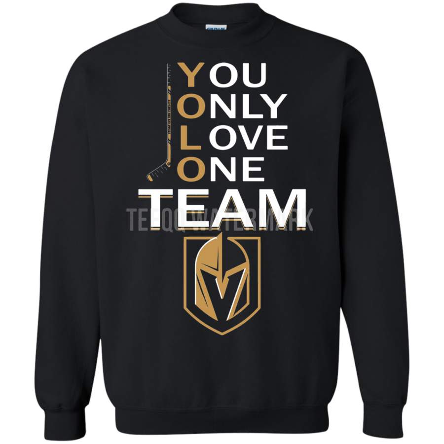 AGR Yolo You Only Love One Team Vegas Golden Knights Hockey Sweatshirt