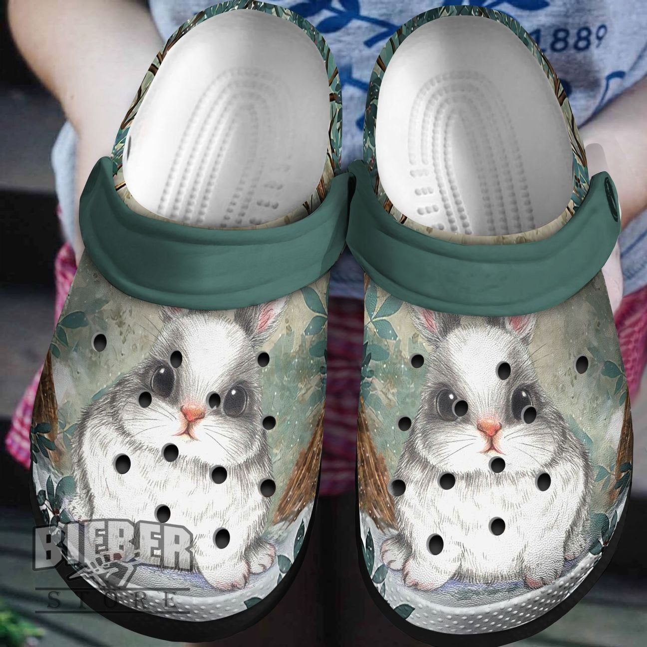 Bunny Rabbit Crocs Clog Shoes