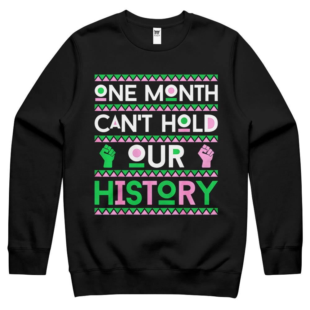 African American Melanin Proud Of Black History Month Blm Crewneck Sweatshirt