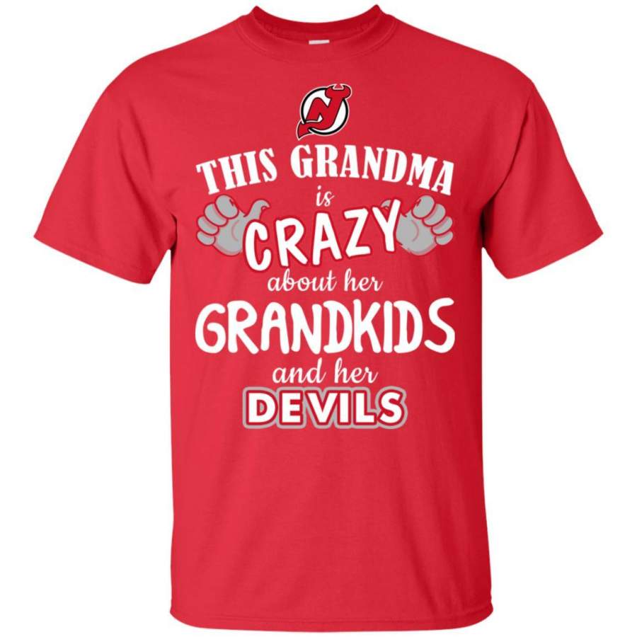 This Grandma Is Crazy About Her Grandkids And Her New Jersey Devils T Shirt