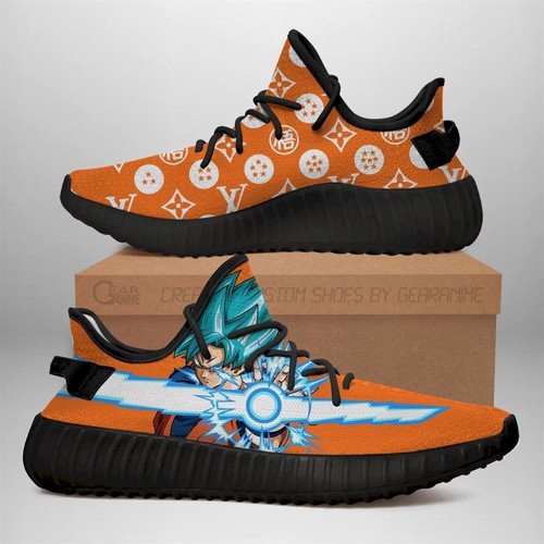 Best Goku Blue Yz Sneakers Skill Power Dragon Ball Shoes Yeezy Sneaker