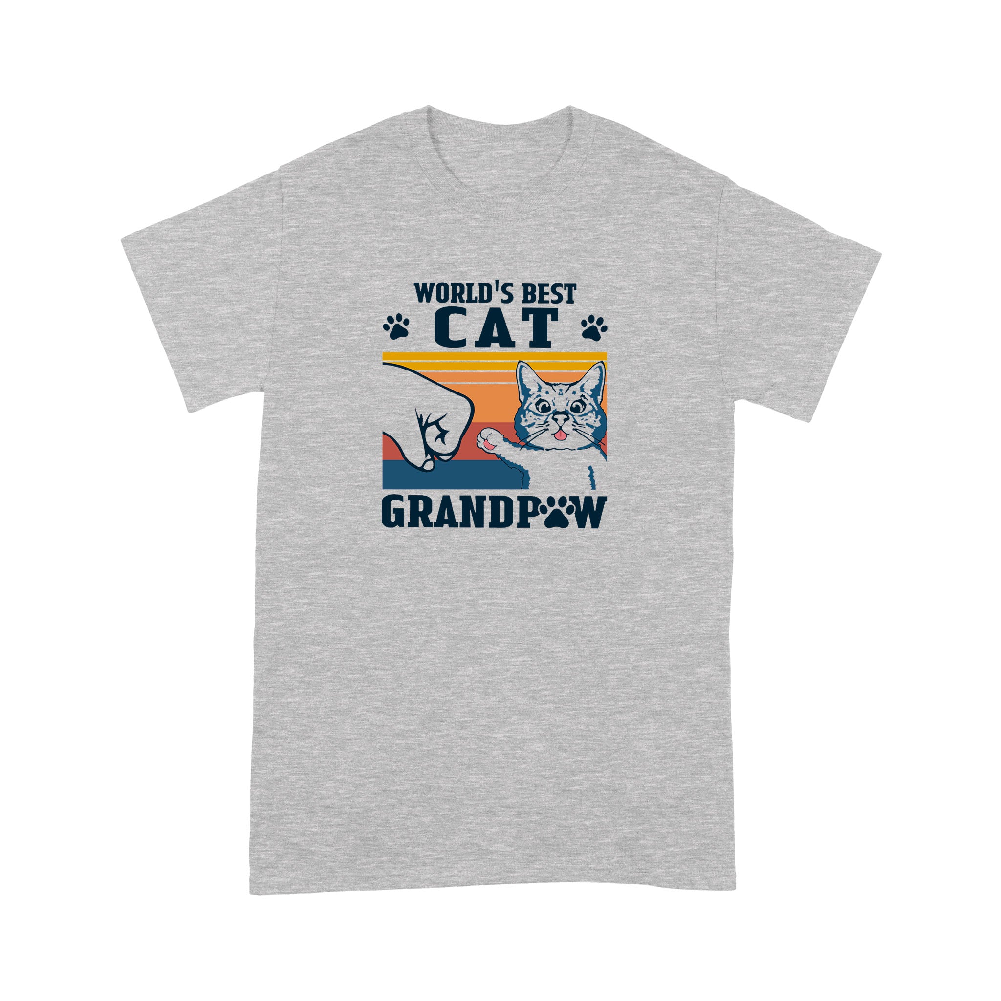 World Best Cat Grandpa Cat Lover – Premium T-shirt