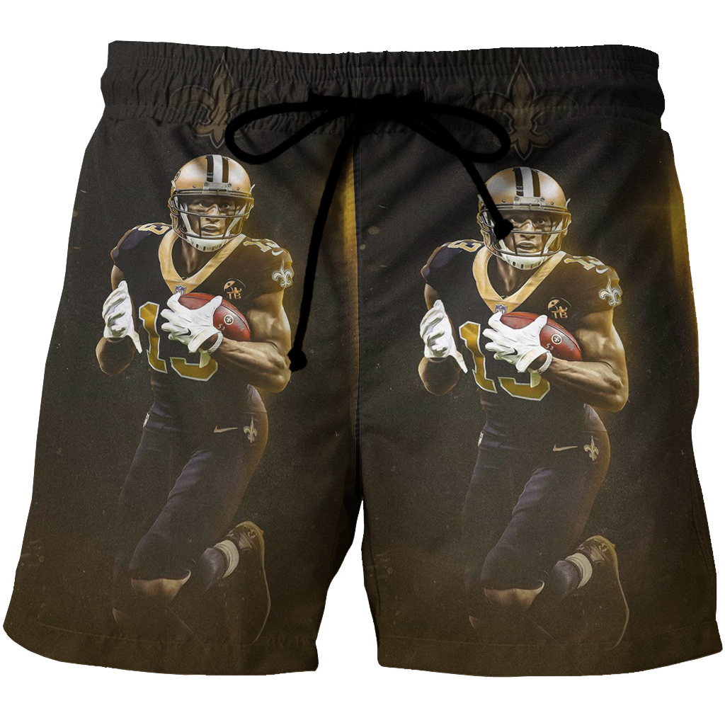 New Orleans Saints Michael Thomas4 3D All Over Print Summer Beach Hawaiian Short