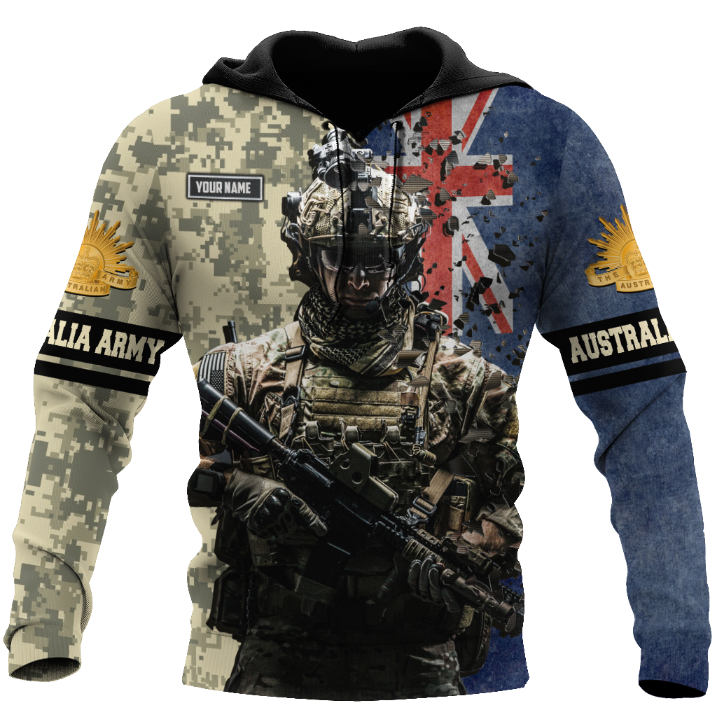 Personalized Name – The Australian Army 3D All Over Printed Shirts DQB16032104