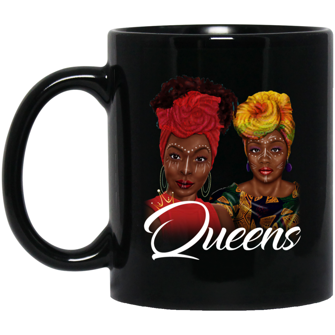 Black Queens Mug African Coffee Cup Design Melanin Poppin Women Rock