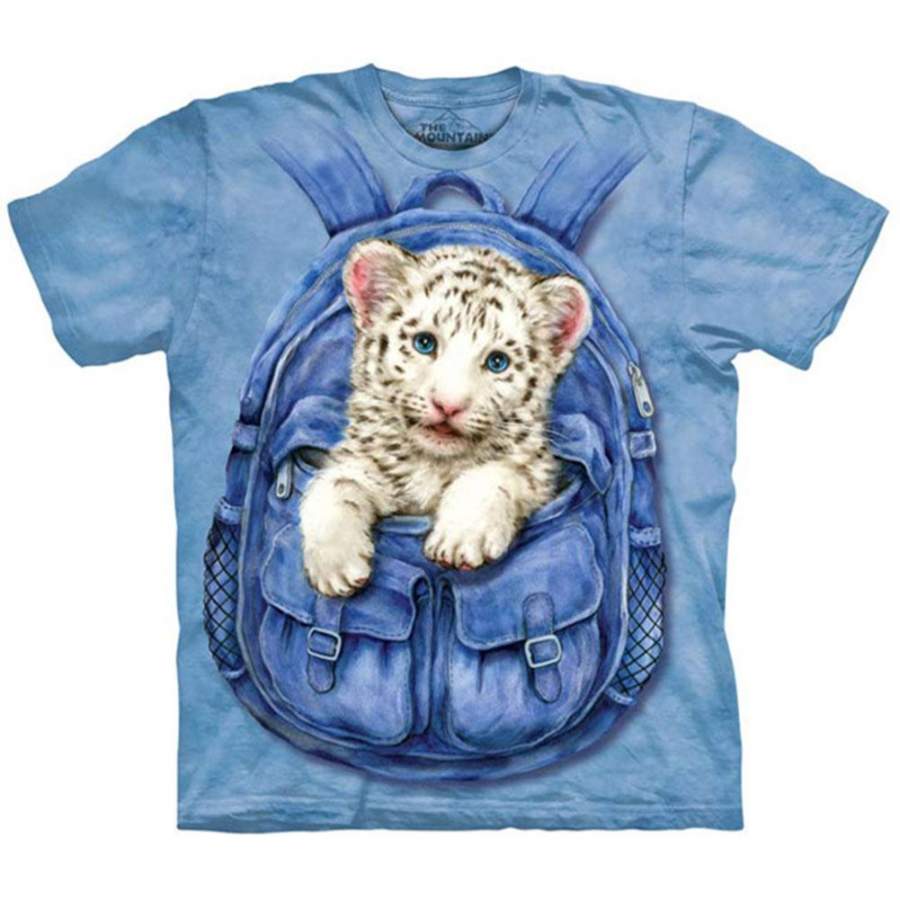 Backpack White Tiger T-shirt