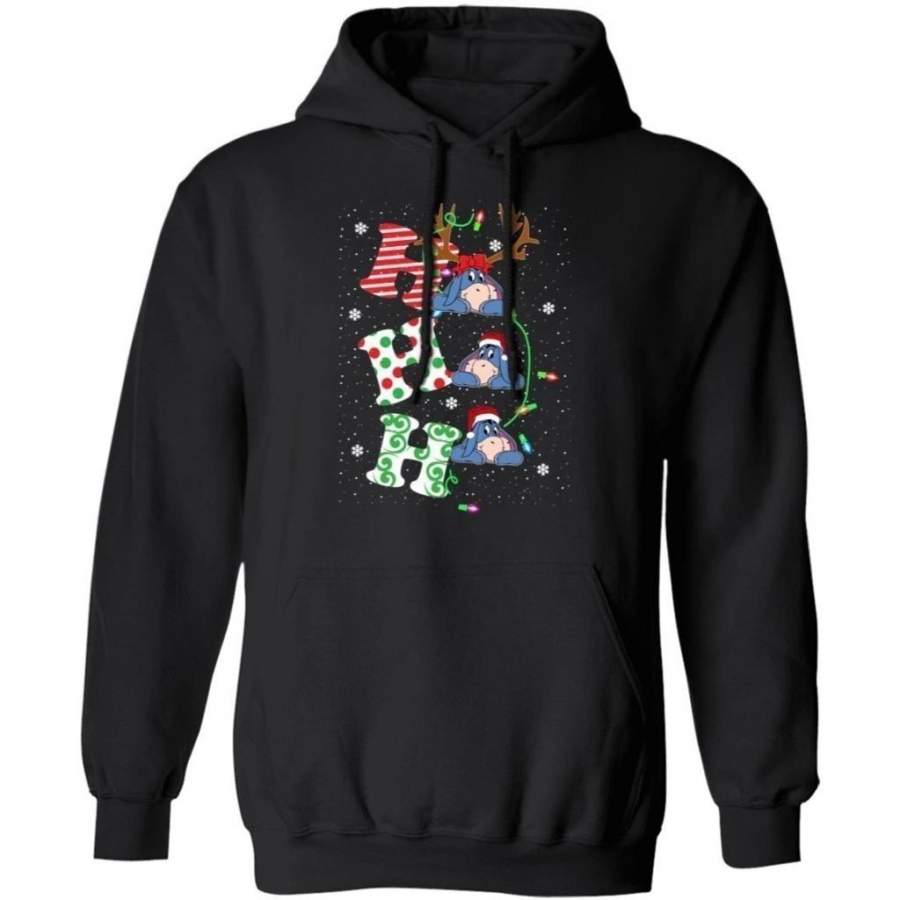 Christmas Hoodie Ho Ho Ho Santa Eeyore Xmas Shirt Gift MT11